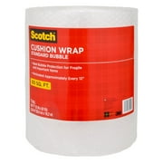 Scotch Bubble Cushion Wrap, 60ft. x 12in., Standard Bubble, 1 Roll