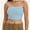 Light blue, variant on Womens Tube Tops Strapless Crop tops Basic Backless Sleeveless Bandeau Cute Summer Outfits Sexy Solid Tops