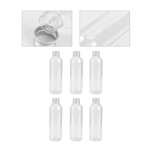 HINTRMENT 6Pcs Liquid Travel Containers Leak-proof Plastic Bottles for Trip