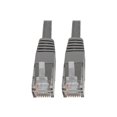 thumbnail image 1 of Eaton Tripp Lite Series Cat6 Gigabit Molded (UTP) Ethernet Cable (RJ45 M/M), PoE, Gray, 2 ft. (0.61 m) - Patch cable - RJ-45 (M) to RJ-45 (M) - 2 ft - UTP - CAT 6 - IEEE 802.3ab/IEEE 802.5 - molded, stranded - gray, 1 of 4