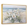 thumbnail image 2 of Designart "Lilies' Beach Glory" Lilies Floater Framed Canvas Art Print, 2 of 5