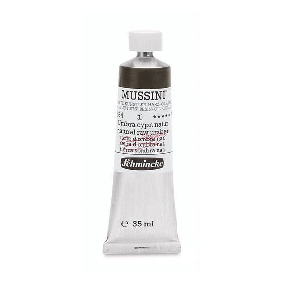 Schmincke Mussini Oil Color - Natural Raw Umber, 35 ml tube