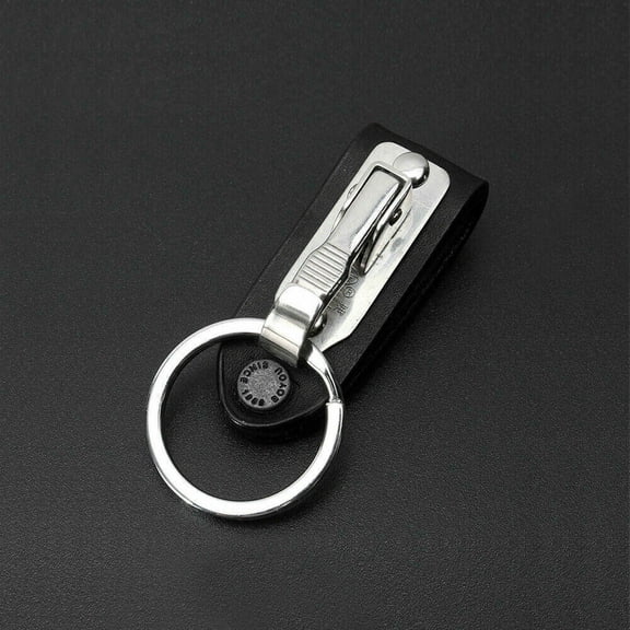 New Style Quick Release Belt Clip Ring Holder Detachable Stainless Steel Leather Key Chain Bag Pendant