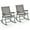 Brown, variant on Costway 2pcs Patio Folding Rocking Chair Heavy-Duty Metal Frame Rockers Outdoor Brown