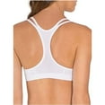 thumbnail image 3 of Fruit of the Loom Women's Spaghetti Strap Cotton Sports Bra, 3-Pack, Style-9036, Size 38, Stripe/White/Rose, 3 of 3