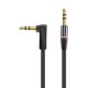thumbnail image 2 of Cable De Audio Auxiliar Para Automóvil Conector De 3,5 Mm Macho A Macho Hifi Cable De Audio Estéreo Universal Con Ángulo De 90 Grados seitruly VI008733-02, 2 of 6