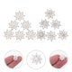 thumbnail image 5 of 20pcs Fotograme de copo de nieve Decoraciones de la moda Accesorios de bricolaje único, 5 of 6
