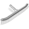 thumbnail image 1 of Cepillo de piscina, 46 Cepillo de piscina Limpiador de piscina Cepillo de piscina de aluminio con clips Ez y cerdas fuertes para escaleras Azulejos Pisos Paredes, 1 of 5