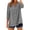 Black, variant on 3/4 Sleeve Button Down Shirts for Women Gingham Plaid Striped Tops Summer V Neck Casual Loose Blouse Lightweight Breathable Tunic Tops for Daily Office Vacation Weekend Brown M