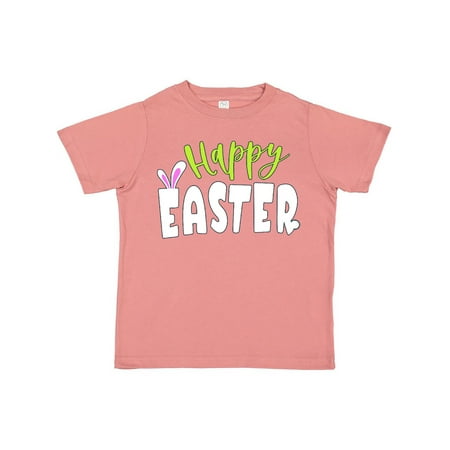

Inktastic Happy Easter with Bunny Ears Gift Toddler Boy or Toddler Girl T-Shirt