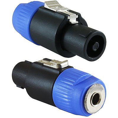 Neutrik Speakon Panel Mount - (2 Pack) Genuine Neutrik NA4LJX Speakon Connector Adapter. Speakon to 1/4 Jack