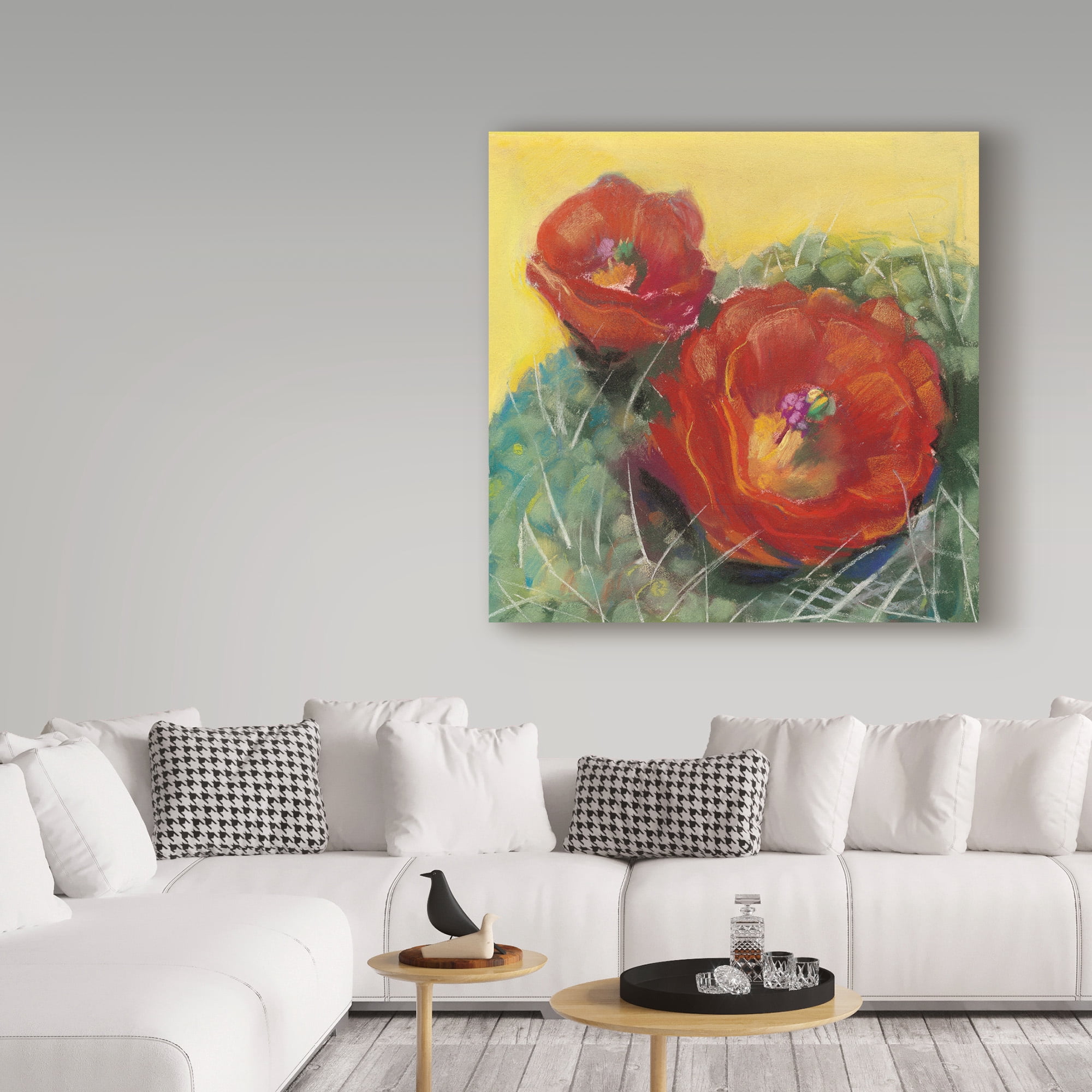 Trademark Fine Art 'Blooming Succulent I' Canvas Art by Carol Rowan