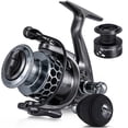 thumbnail image 1 of Sougayilang Spinning Fishing Reel Lightweight Smooth Reel with Free Spare Graphite Spool, 1 of 7