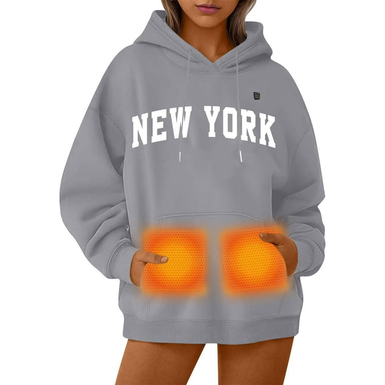 Damen Kapuzenpullover Warmer Pulli Bench Warmer Kapuzenpullover