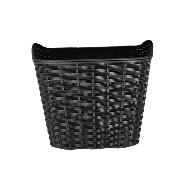Almencla Panier de Rangement Panier avant de Vélo pour Accessoires de Cyclisme Décoration Noir