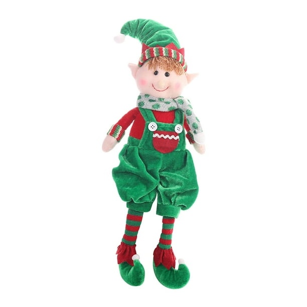 Muñecos de elfo navideños, decoración festiva, figura de invierno, adorables adornos navideños, divertidos Niños