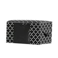 thumbnail image 1 of Storage Bags Large Blanket Clothes Organization Containers For Comforters Bedding Foldable Organizer With Reinforced Handle Clear Window Sturdy Zippers Christmas Storage Black Home Textile Storage 2, 1 of 8