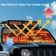 thumbnail image 5 of Uorisanigo Windshield Sun Shade Compatible with Jeep Wrangler American Flag Palm Tree Sun Shade Fit for Wrangler TJ JK JL & Gladiator JT/ Jeep Gladiator 2020-2025, Keep Car Interior Cooler, 5 of 7