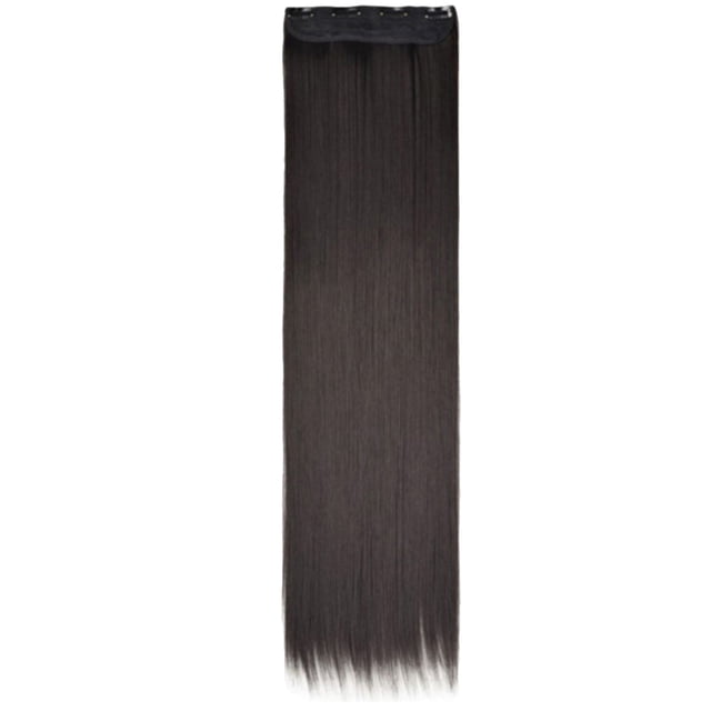 Clip In Hair Extensions Long Straight Hair Pieces Natural Look Synthetic Hair Pieces