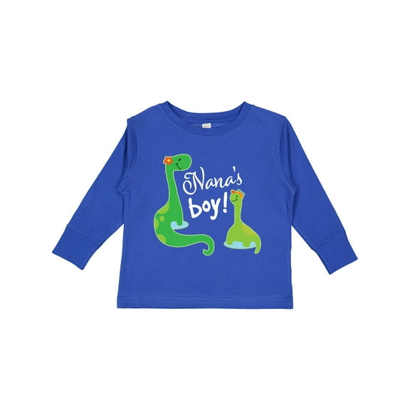 Inktastic Nanas Boy Grandson Dinosaur Boys Long Sleeve Toddler T-Shirt