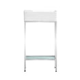 thumbnail image 2 of Pierre 19.5 Single, Freestanding, Open Shelf, Chrome Metal Frame Bathroom Vanity, 2 of 12
