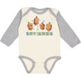 thumbnail image 3 of Inktastic Happy Hanukkah with Cute Dreidels Boys or Girls Long Sleeve Baby Bodysuit, 3 of 5