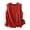 Red, variant on Mwjwdo Women's Ruffle Crew Neck Oversized Linen Blend Cardigan Vest, Vertical Button Placket, Light Airy Outer for Garden Picnics Red L
