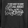 thumbnail image 3 of Instant Message - It's All About The Lamb - Women's Lightweight French Terry Long Sleeve Shirt, 3 of 6