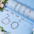 thumbnail image 5 of DIY Link Bracelet Making Kits including Silver Plated Alloy Link Chain Bracelet Making Glass Cabochons Mixed Shapes 5-7/8~6-3/4 inch(15~17.3cm), 5 of 6