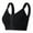 Black, variant on MOJOGO Women's Floral Jacquard Bras Vintage Racerback Back Wireless Bralettes Push Up Front Closure Bra L