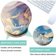 thumbnail image 3 of Mouse Pad with Wrist Support, Ergonomic Mouse Pad with Memory Foam Wrist Rest Cushion, Non-Slip Rubber Base Gaming Mice Pad for Home Office Computer Laptop, Colorful, 3 of 14