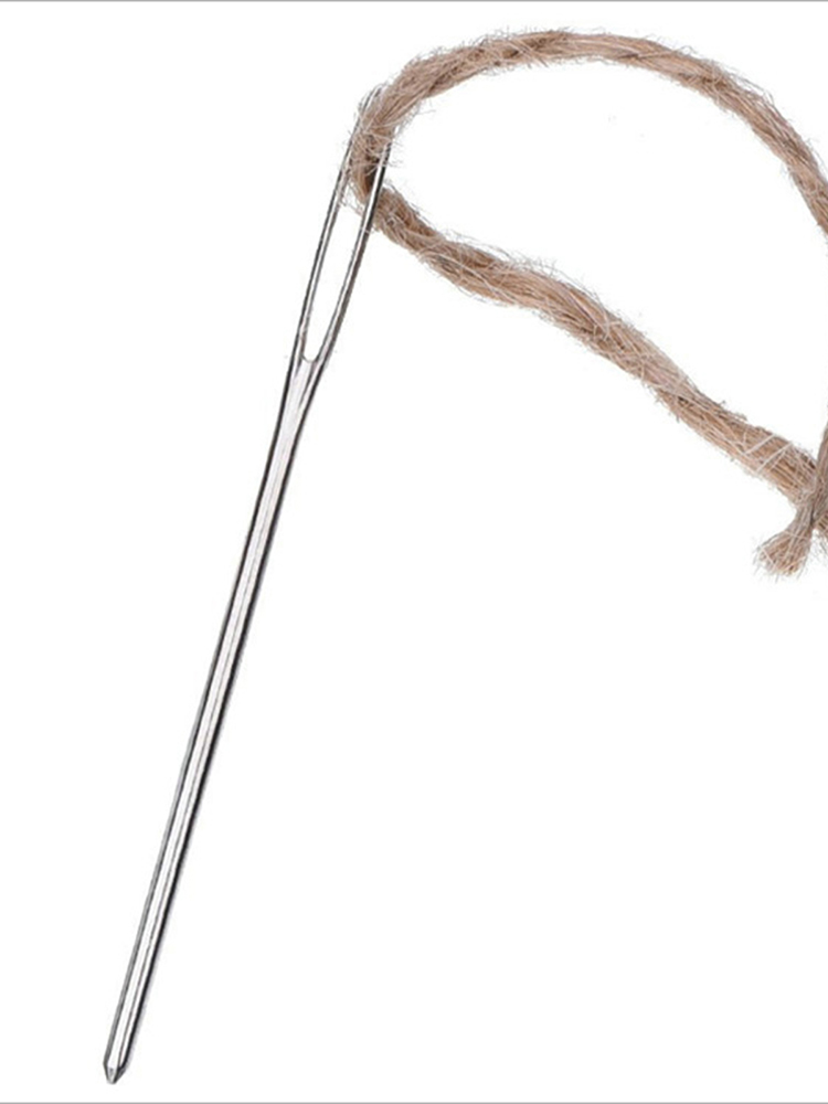 Kit De 24 Aiguilles Avec 2 étuis En Bois - Aiguilles Auto-enfileuses Et à Gros Chas, Différentes Tailles, En Acier - 2