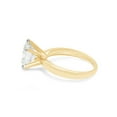thumbnail image 5 of Oval Cut Lab Created Moissanite Diamond Solitaire Engagement Wedding Ring In 14K Yellow Gold Plated Sterling Silver(G-H Color,VVS1 Clarity,2.40 Cttw)-6, 5 of 8