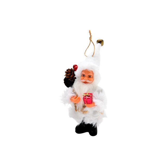 Adornos navideños eléctricos, muñeco de Papá Noel de franela de pie, decoración de muñecos, colgante de regalo de Navidad Wmkox8yii shdjk4733