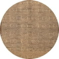 thumbnail image 1 of Ahgly Company Machine Washable Indoor Round Contemporary Mahogany Brown Area Rugs, 7' Round, 1 of 7