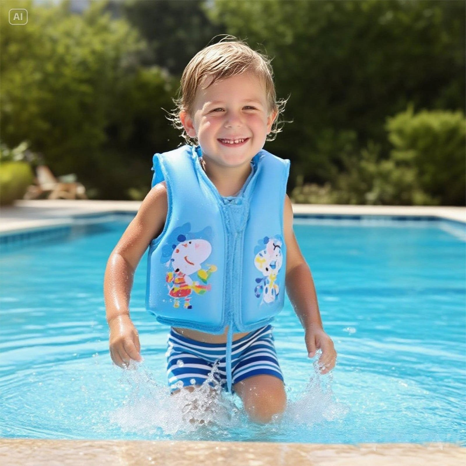 Gilet Natation Réglable 4-9 Ans Gilet De Natation Enfant Réglable - Sécurité Piscine Et Plage - Flottabilité EPE Gilet Sécurité