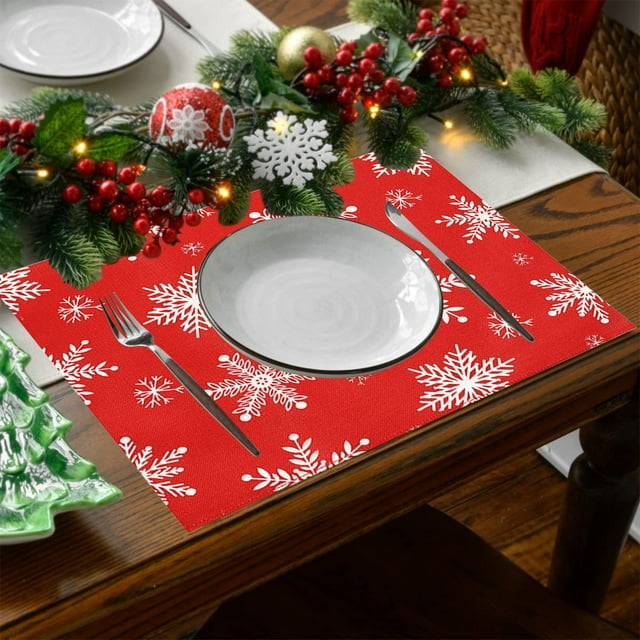 Meitianfacai Christmas Table Decoration Insulation Mat Kitchen And Dining Room Non Slip Waterproofing Mat