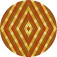 thumbnail image 1 of Ahgly Company Machine Washable Indoor Round Transitional Scarlet Red Area Rugs, 7' Round, 1 of 7