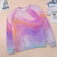 thumbnail image 6 of Sweatshirt For Womens Crewneck Colorful Marble Pattern Hoodies Teen Girls Cute, 6 of 7