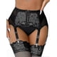 thumbnail image 1 of Plus Size Lace Garter Belt with 6 Adjustable Clips for Women - Underwear Susps, 1 of 4