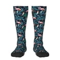 thumbnail image 2 of Lsque Flamingos And Birds Printed Crew Socks Men's Women's LightWeight Thin Casual Calf Socks ,Knee High Socks,Cotton Socks, 2 of 9