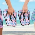 thumbnail image 5 of YAZAOOSummer Flip Flops Creatively Cheerful Bluebird Parade Simple Beach Sandals, 5 of 8