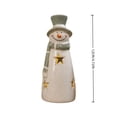 thumbnail image 2 of IPEWLEX Festive Snowman Holiday Decor with Star Hollowout & Accessories – Elegant Indoor Christmas Ornament for Living Room, Fireplace, Tabletop, and Gifting to Family & Decoration Enthusiasts, 2 of 5