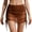 Coffee, variant on Women's Swim Skirt Hip Hugging Ruffle Tummy Control Solid Color Mesh Bathing Suit Bottoms White