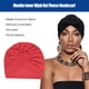 thumbnail image 4 of Minnieouse Turbante Nudo Interior Hijab Cruz Color sólido Pañuelo para la cabeza Pañuelo torcido Sombreros Gorras Estilo Pérdida Bonnet Boda Sombreros Melon rojo Minnieouse AP011272-07B, 4 of 6