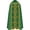 Green, variant on Medieval Formal Cape, White Decorative Printed Wrap, 47.24inch