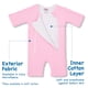 thumbnail image 2 of Pijama Merlin's Magic de microforro polar para bebé, 6 a 9 meses, color rosa, 2 of 6