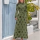 thumbnail image 3 of Horror popular en verde Vestido largo Vestido largo Vestido de verano de mujer 2024, 3 of 4