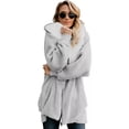 thumbnail image 4 of Chamarra Sudadera Mujer Afelpada Larga Moda Casual 202308 M, 4 of 8