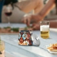 thumbnail image 5 of Yayeee Ashtray with Lid for Cigarette Smokeless Stainless Steel Home Ash Holder, Vibrant Floral, 5 of 7